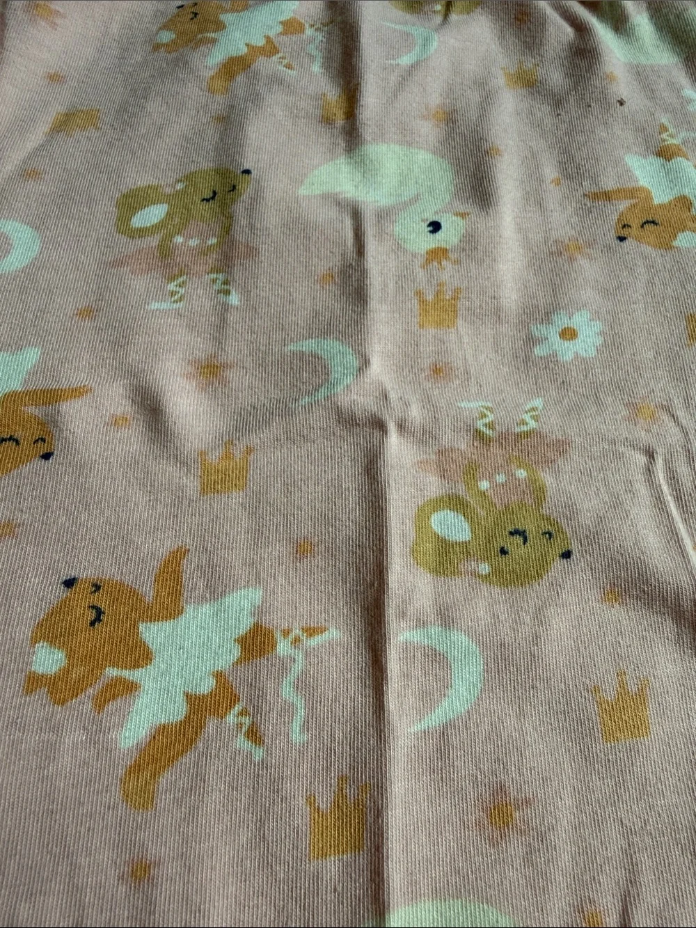 Girls' Pink Animal & Moon Tank Top and Shorts Pajama Set